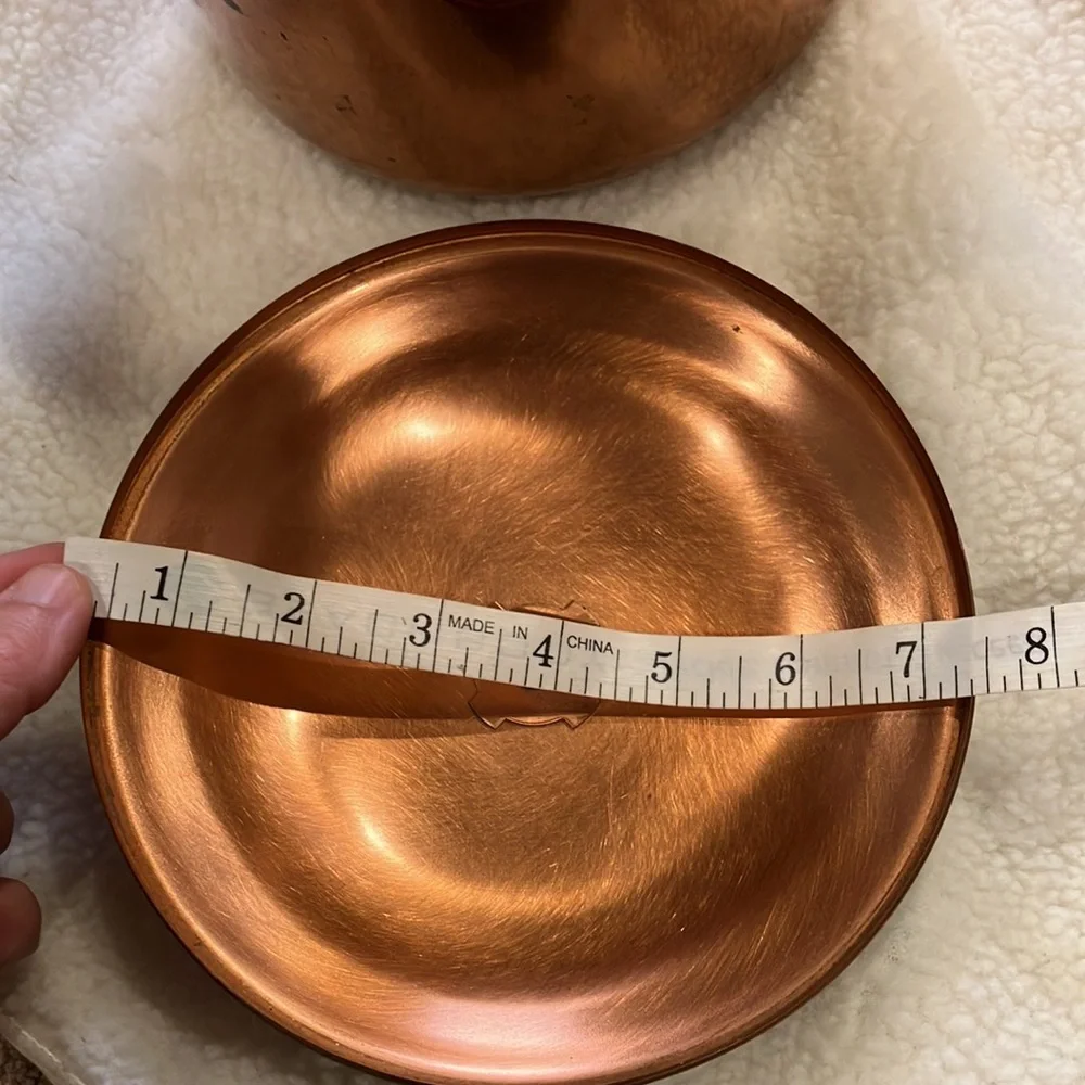 Vintage Ice bucket Lion Copper Color MCM mid century Coppercraft Guild 3Pc Set